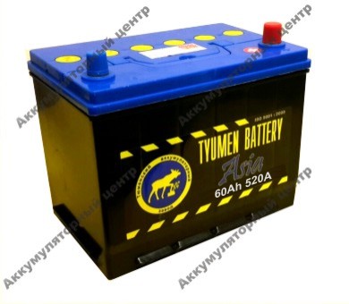 Аккумуляторная батарея TYUMEN battery ASIA  6СТ-60АЗR